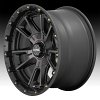 KMC KM100 Sync Machined Black Grey Tint Custom Truck Wheels 2